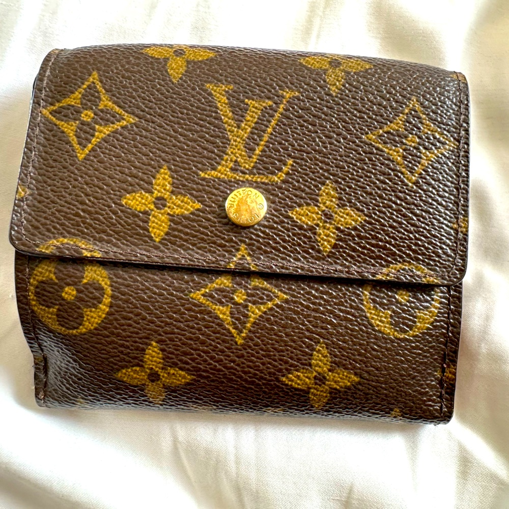Authentic MONOGRAM CANVAS ELISE WALLET
 Vintage